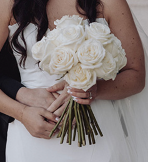 rose bridal bouquet